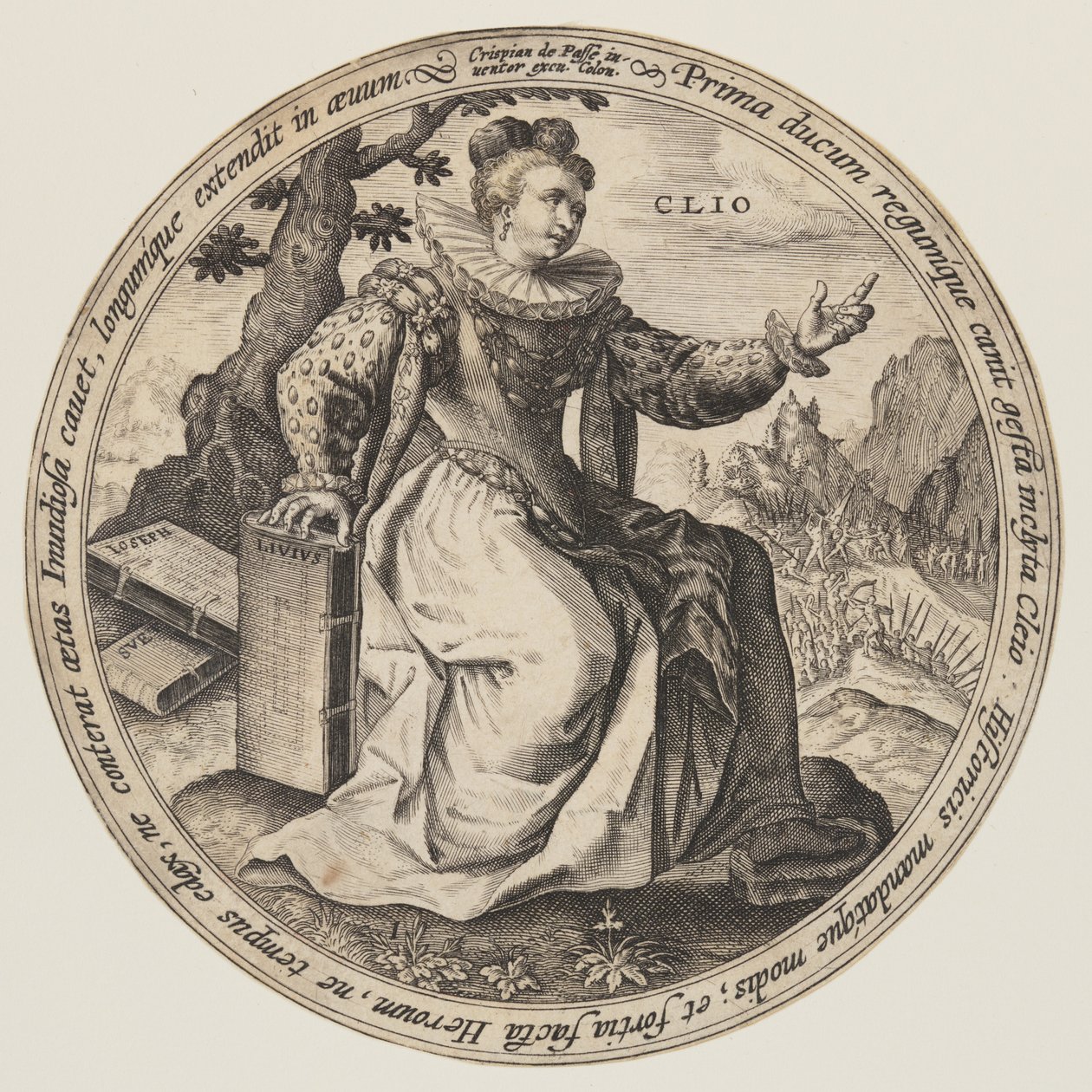 Thalia, des Muses - Crispijn van de Passe I