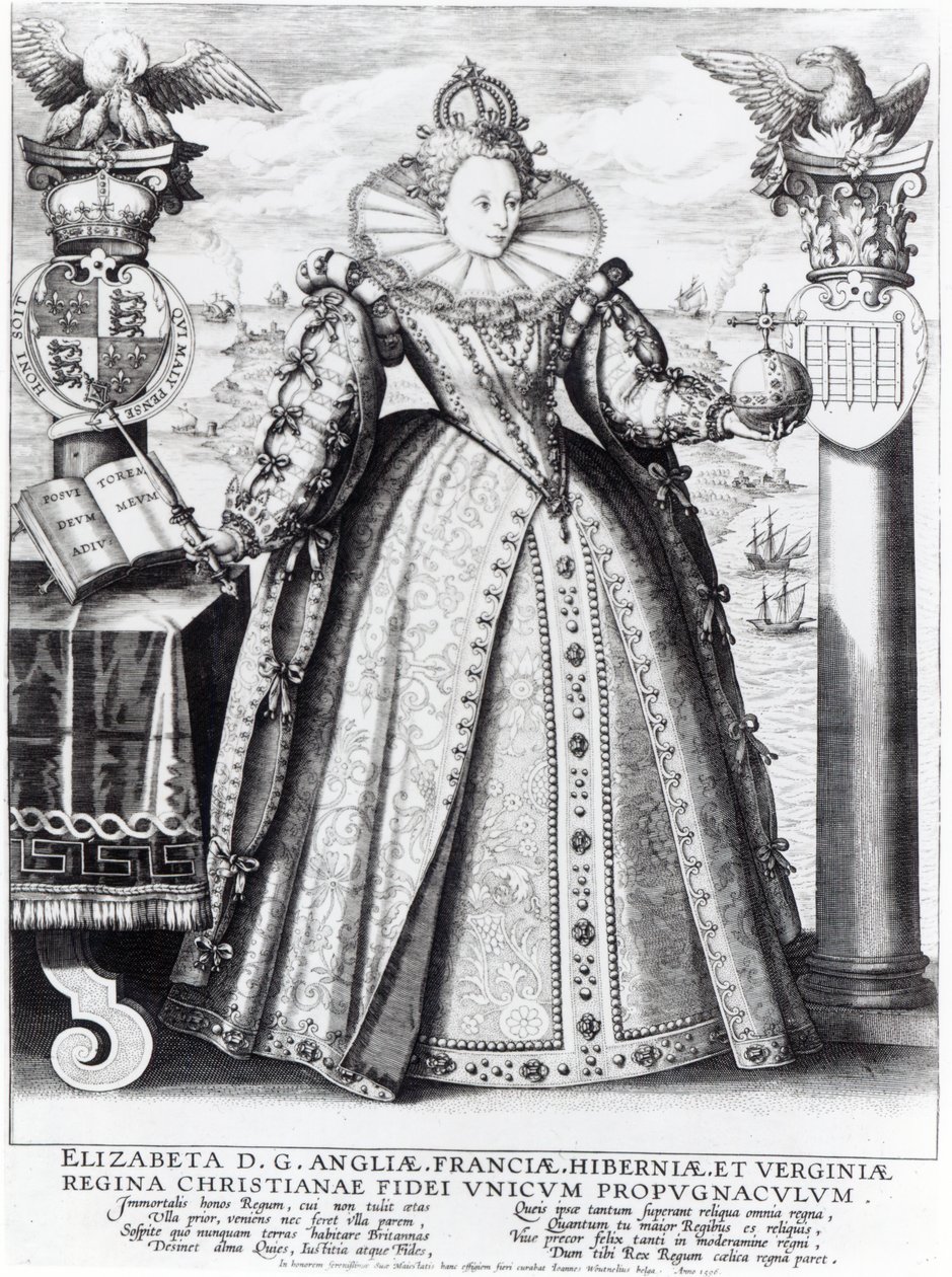 Reine Élisabeth I (1533-1603) 1596 - Crispin  Passe