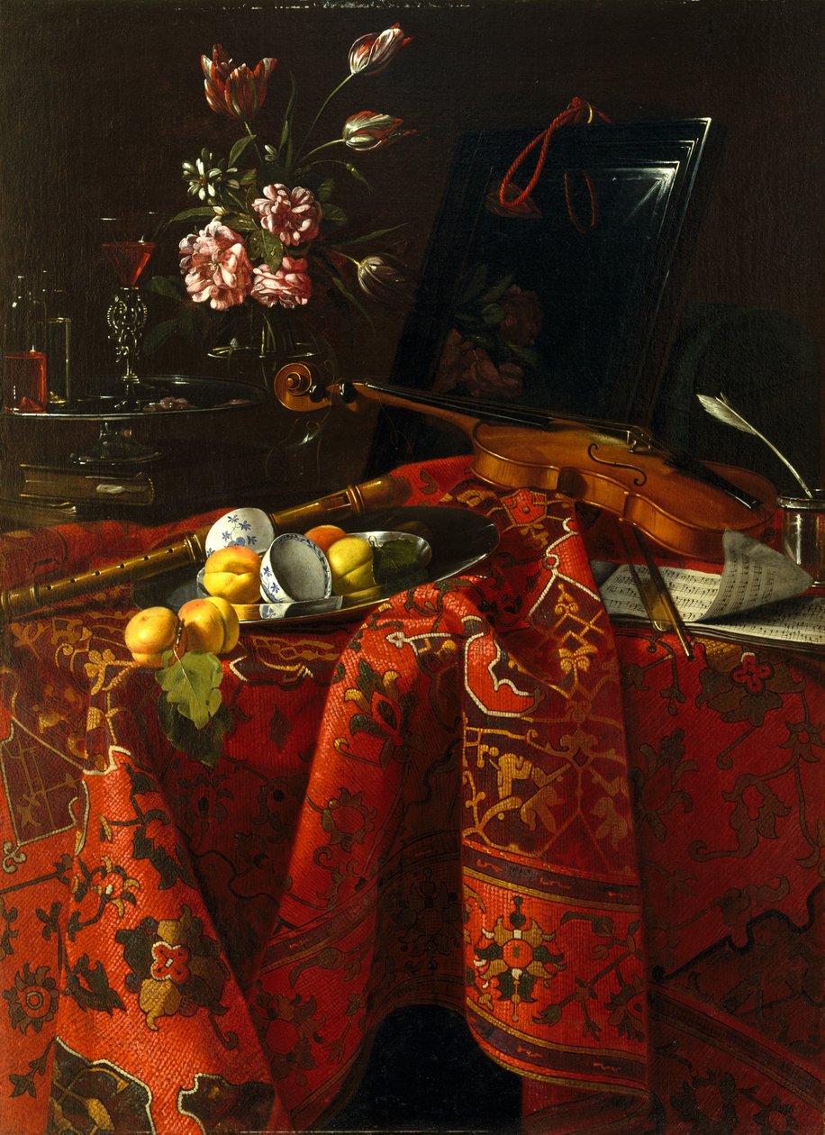 Nature morte avec instruments de musique, vers 1710-1715 - Cristoforo Munari