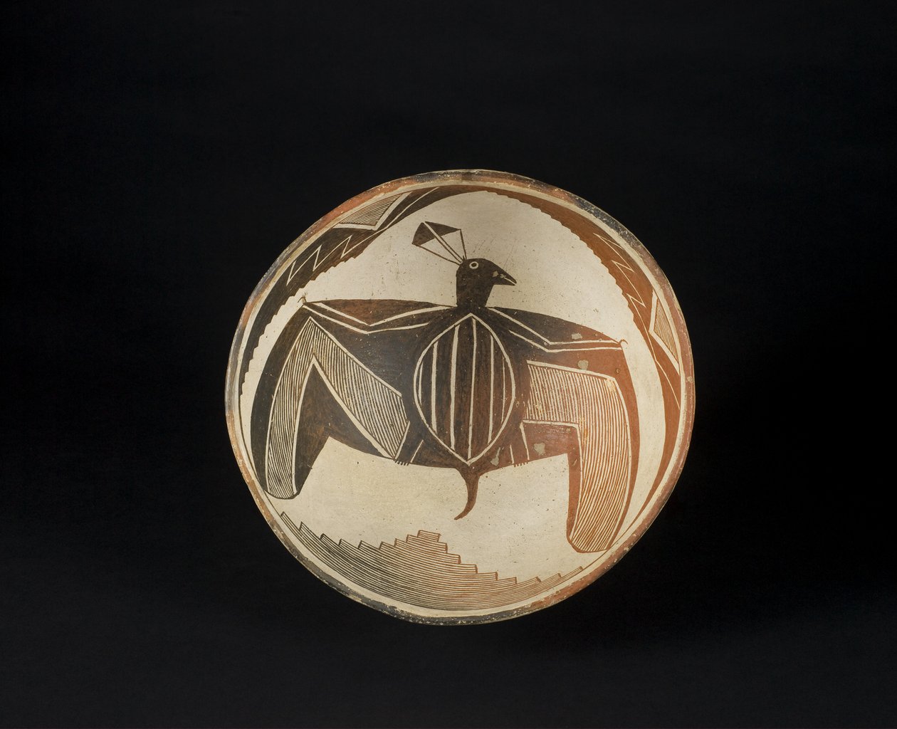 Bol à motifs peints, vers 1060-1110 (céramique avec pigment) - Culture Mimbres