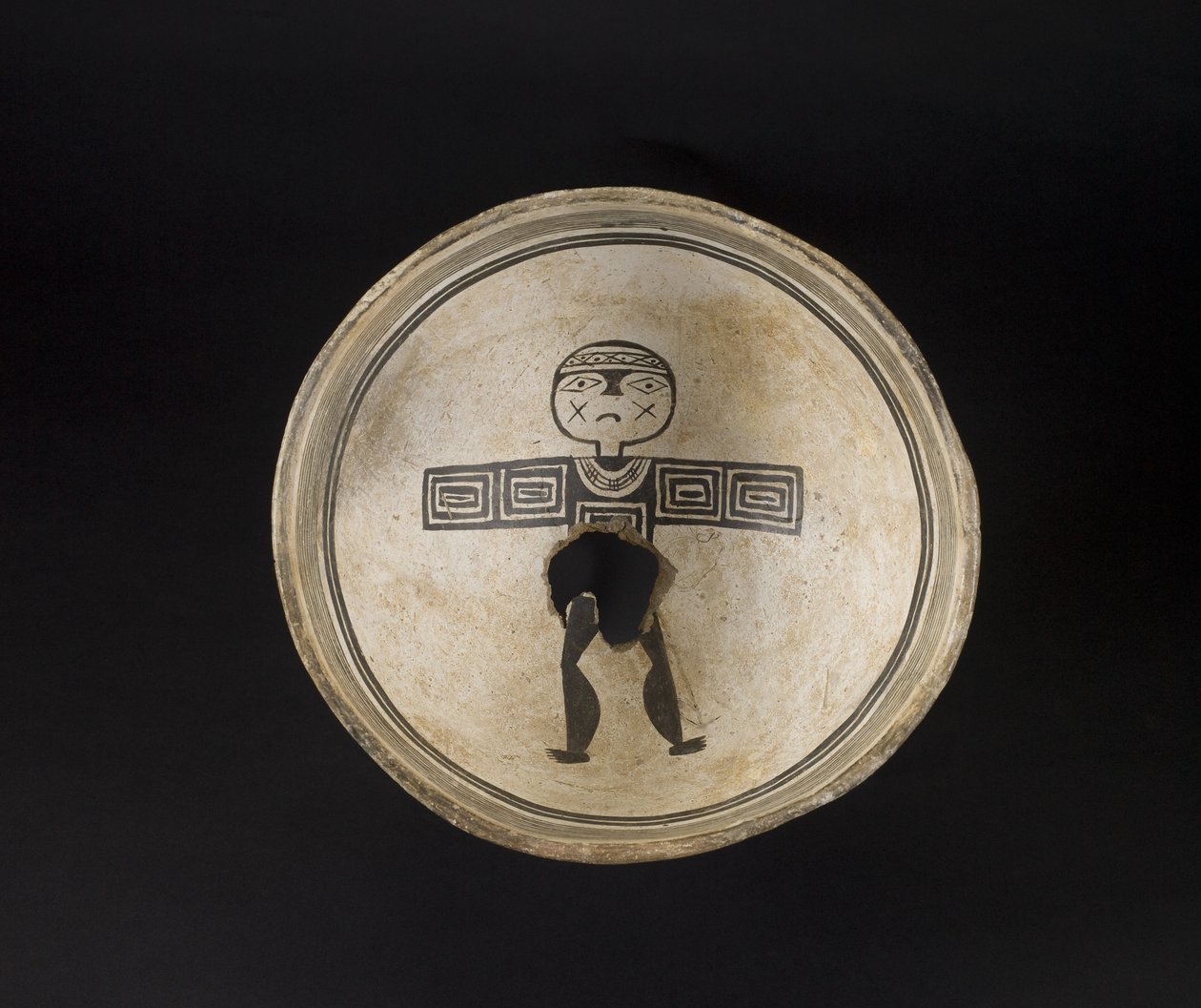 Bol à motifs peints, vers 1200-1300 (céramique avec pigment) - Culture Mimbres