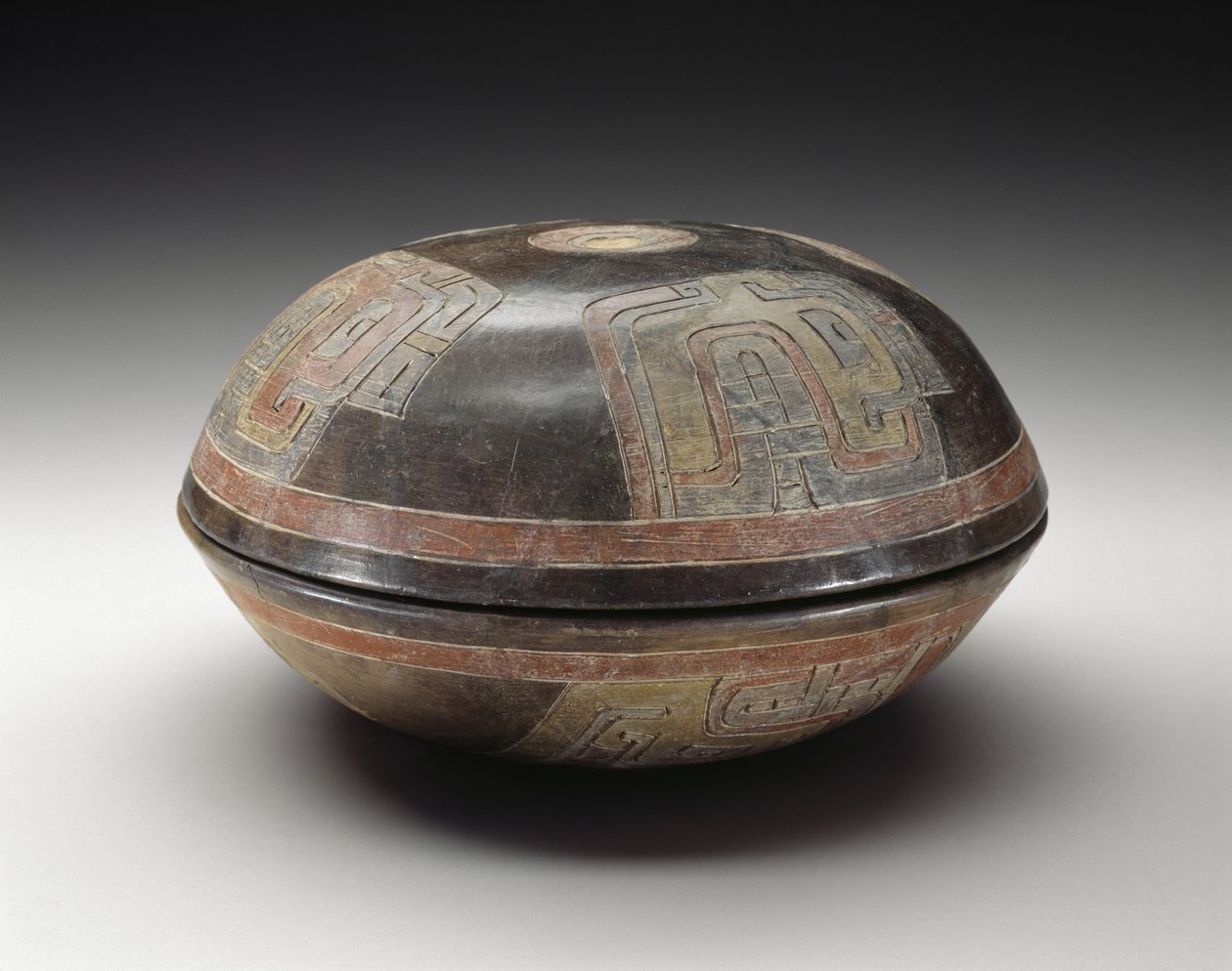 Double bol avec motifs abstraits, 900-200 BC - Culture Paracas