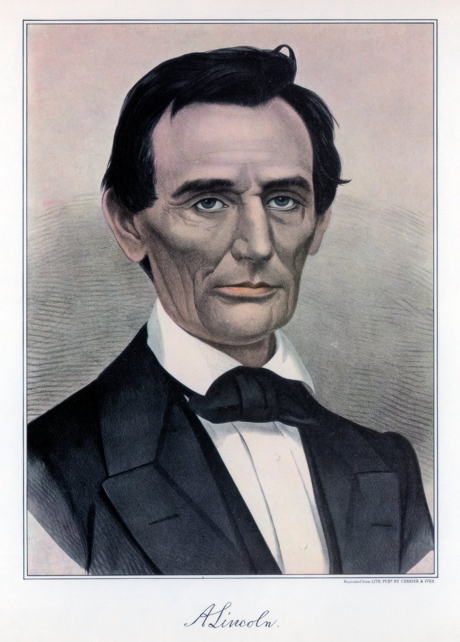 Abraham Lincoln, seizième président des États-Unis, 19e siècle - Currier and Ives