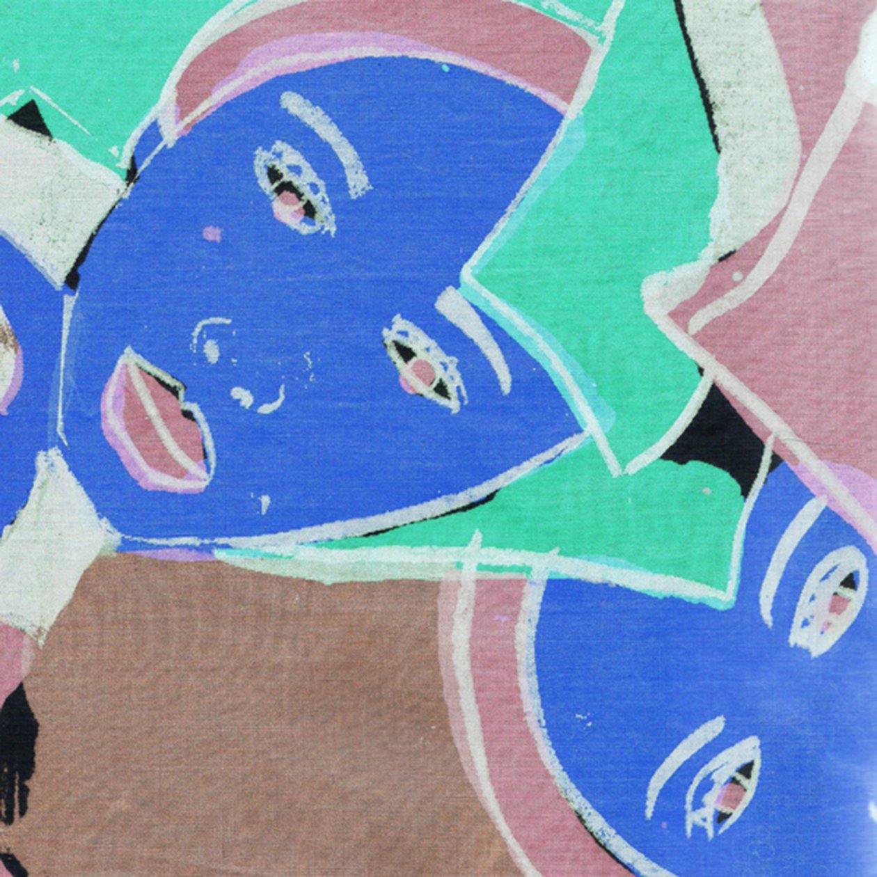 Visages bleus, 2017 (numérique) - Daisy de Villeneuve