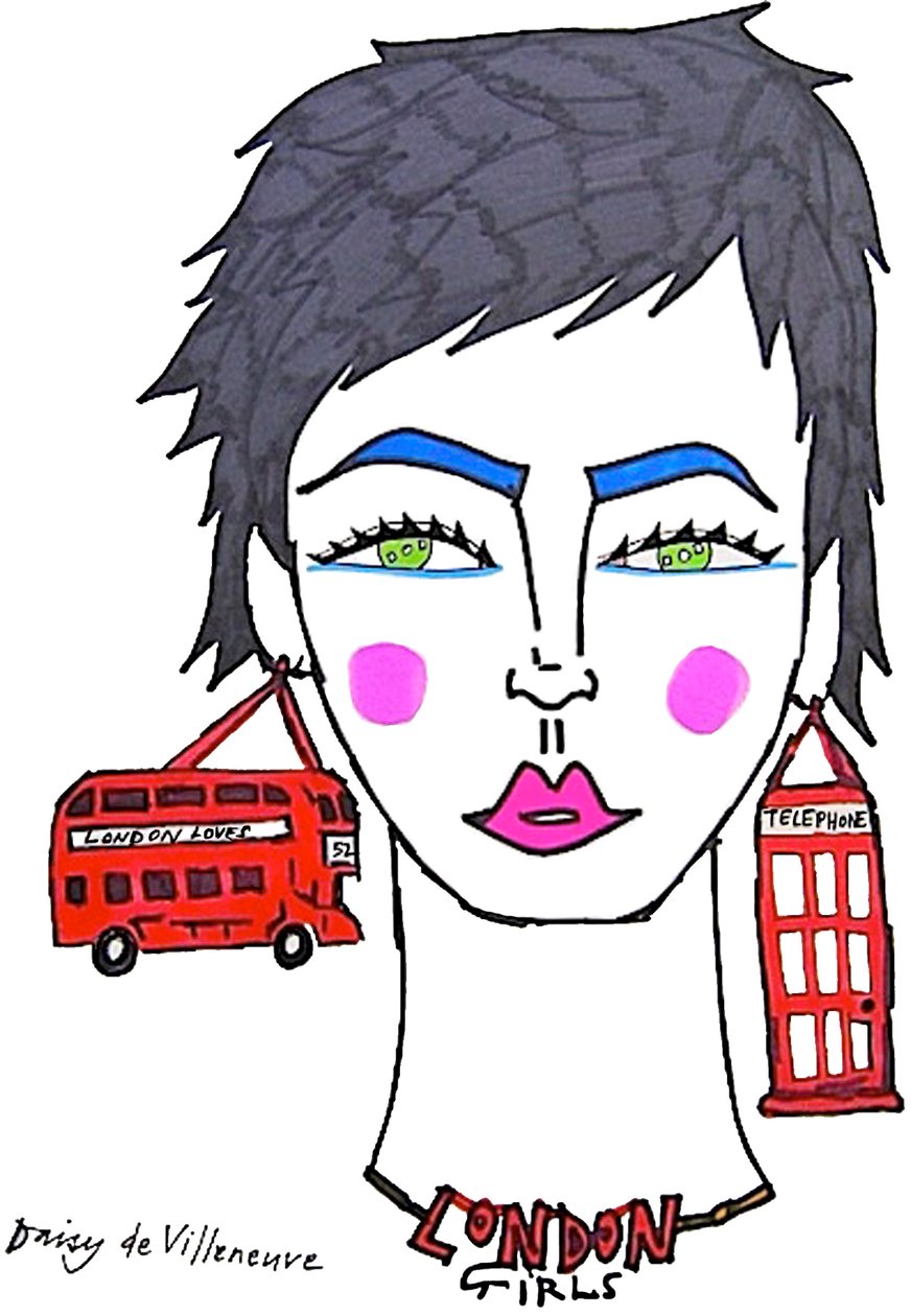 London Girls (dessin) - Daisy de Villeneuve