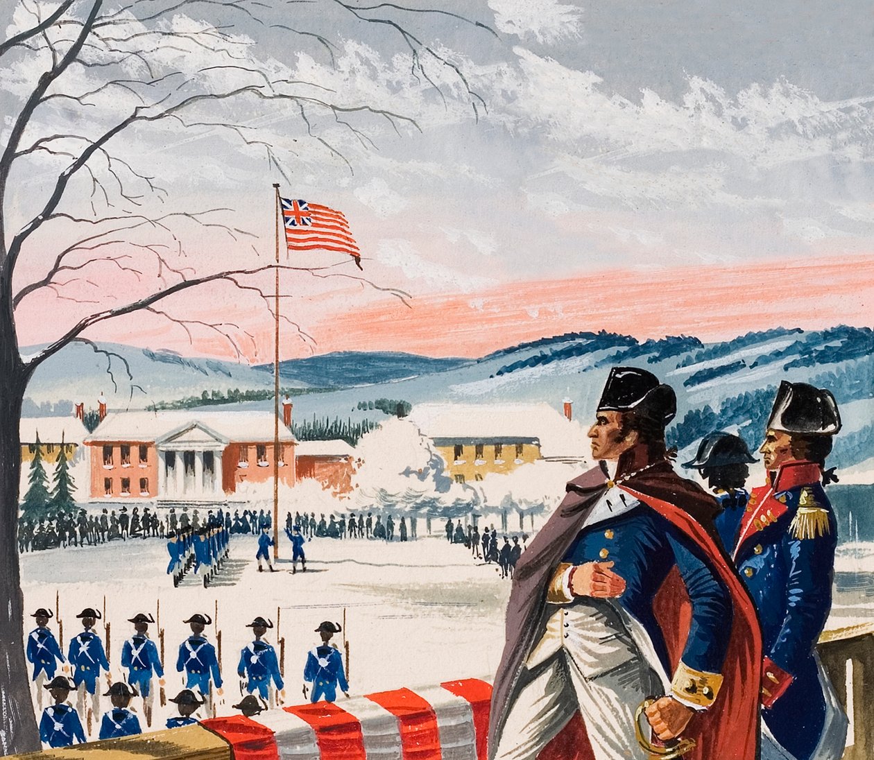 Les forces américaines qui assiégeaient Boston pendant la guerre d