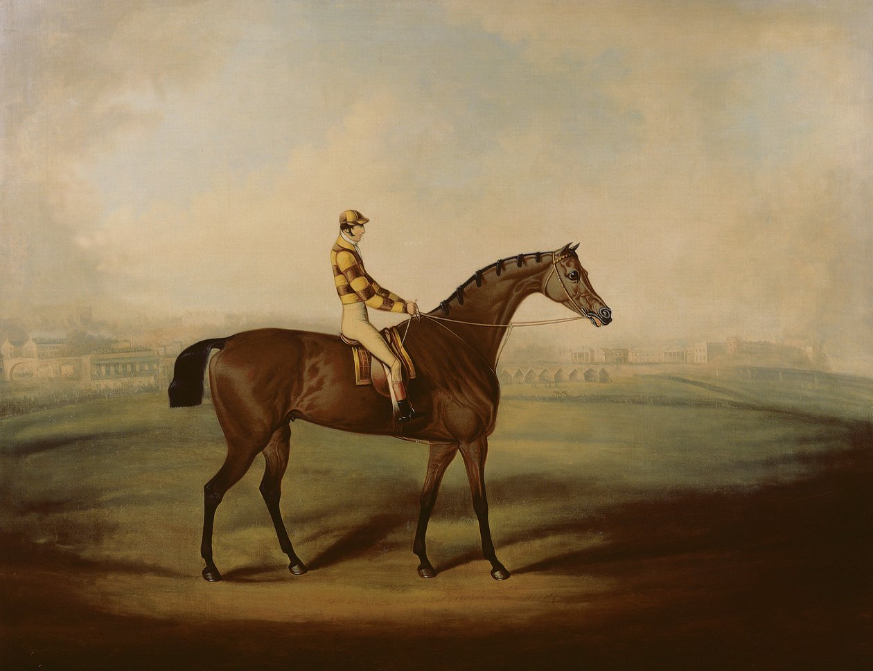 Portrait de Bruitandorf avec jockey et l