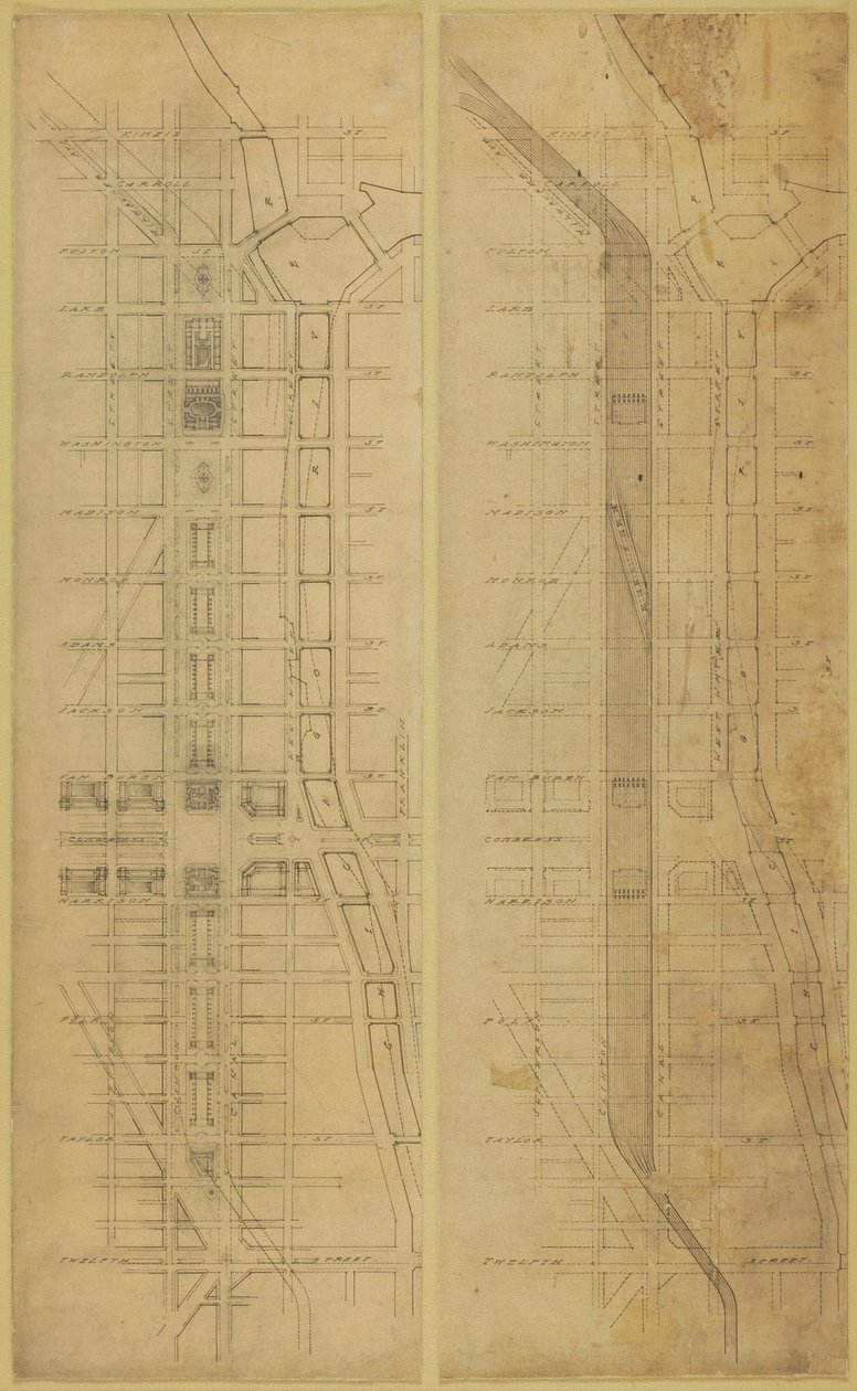 Plan de Chicago, 1909 : emplacement et disposition suggérés - Daniel Burnham