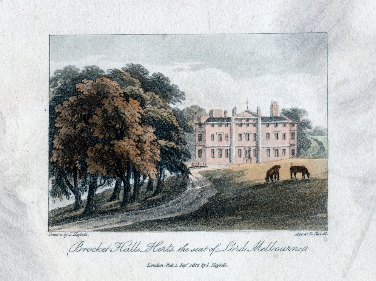 Brocket Hall, Herts, la résidence de Lord Melbourne - Daniel Havell
