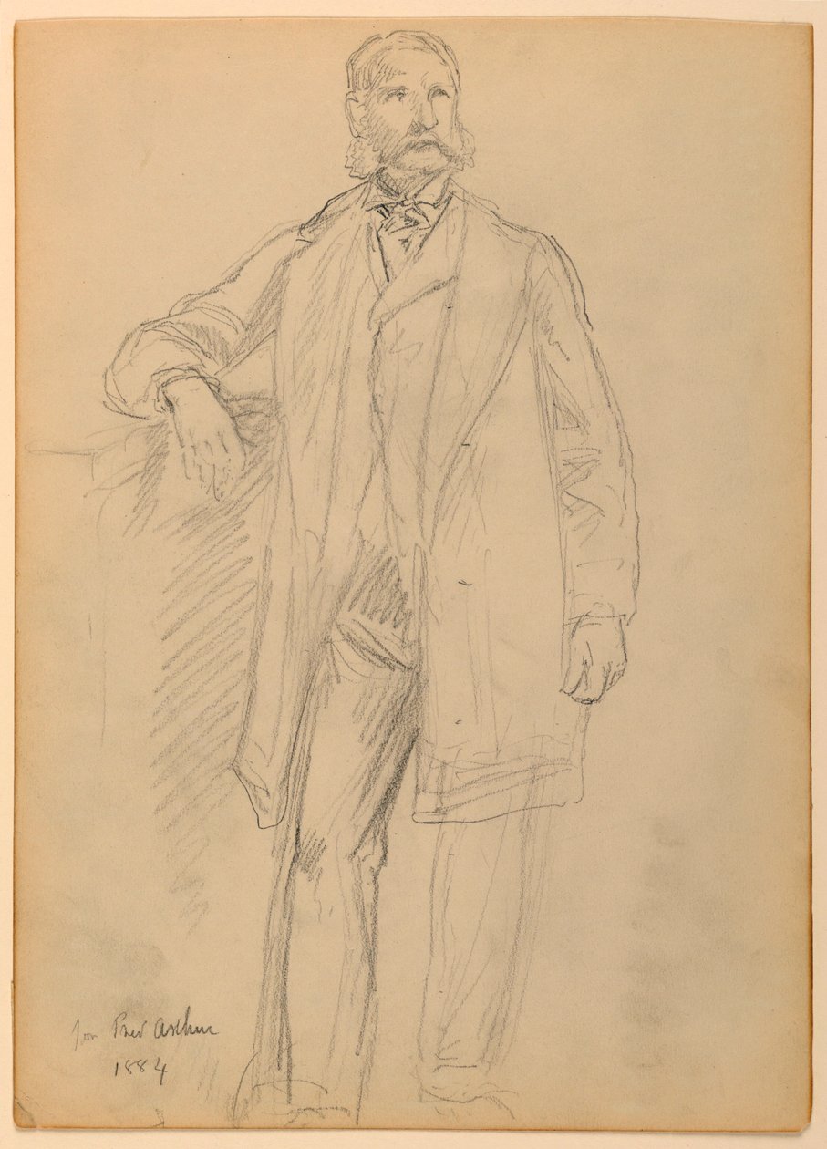 Dessin, Président Chester A. Arth, 1884 - Daniel Huntington