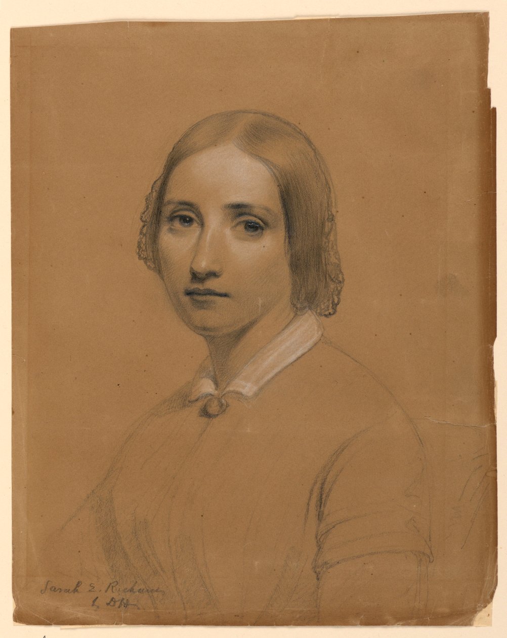 Dessin, Sarah E. Richards, sœur, 1841 - Daniel Huntington