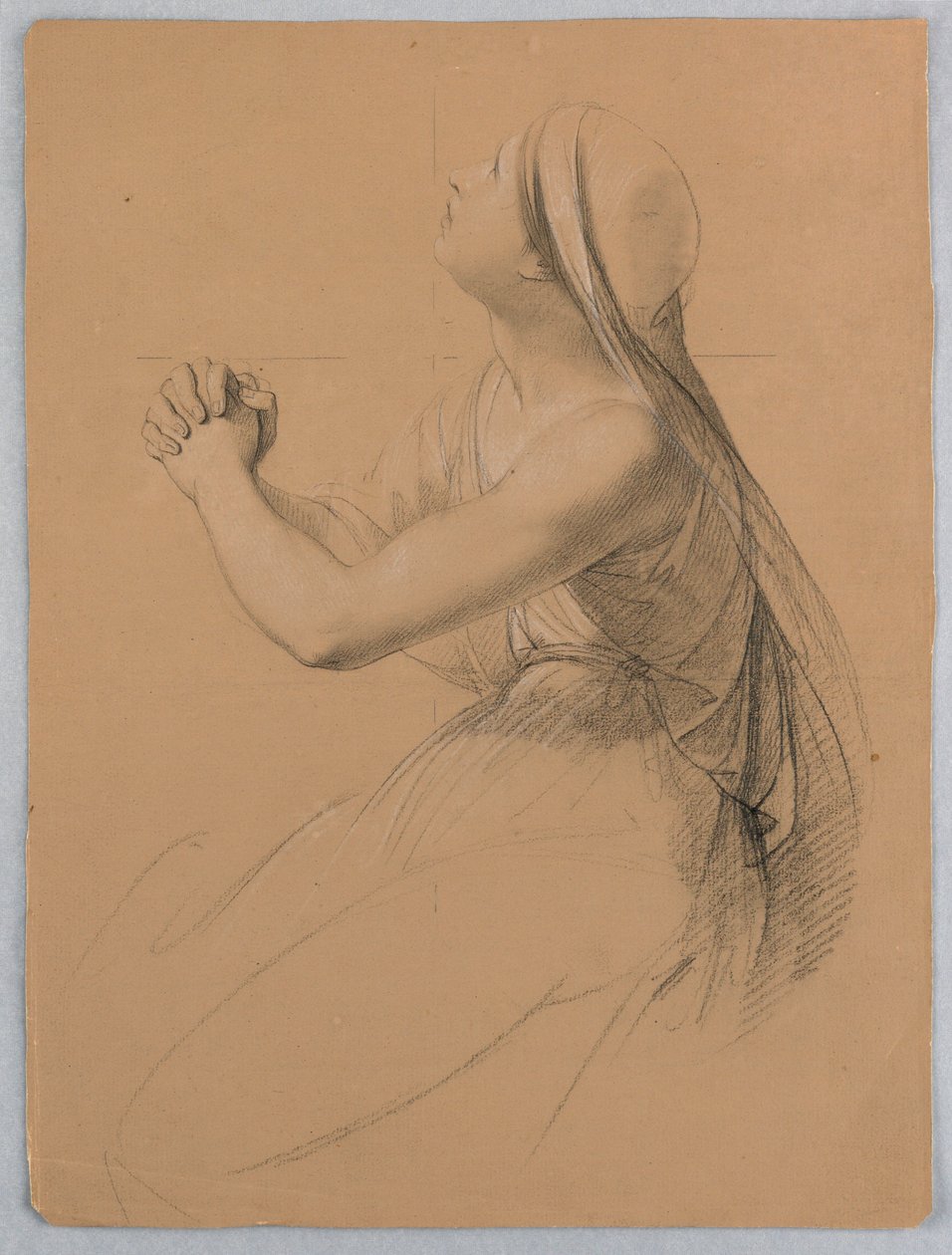 Dessin, étude pour "Communion of t", 1844 - Daniel Huntington