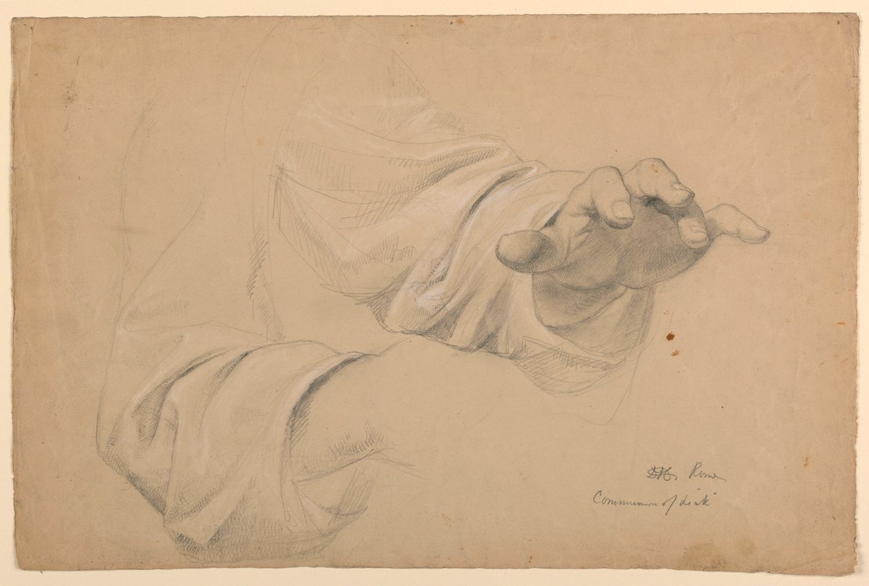 Dessin, étude pour "Communion of t", 1844 - Daniel Huntington