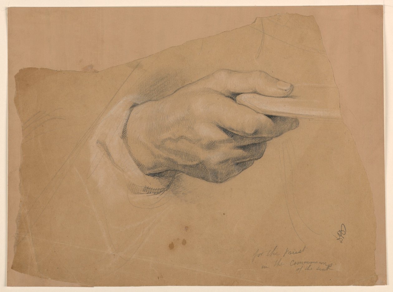 Dessin, étude pour "Communion of t", 1844 - Daniel Huntington