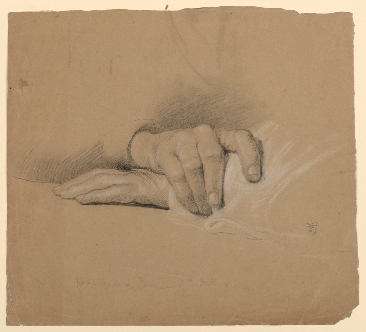 Dessin, étude pour "Communion of t", 1844 - Daniel Huntington