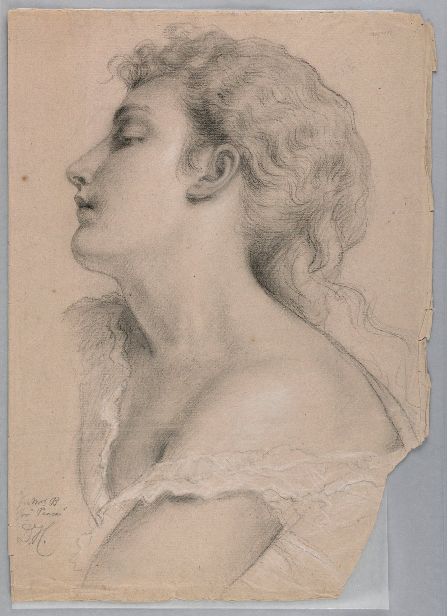 Dessin, étude pour "Justice et Pe", 1878 - Daniel Huntington