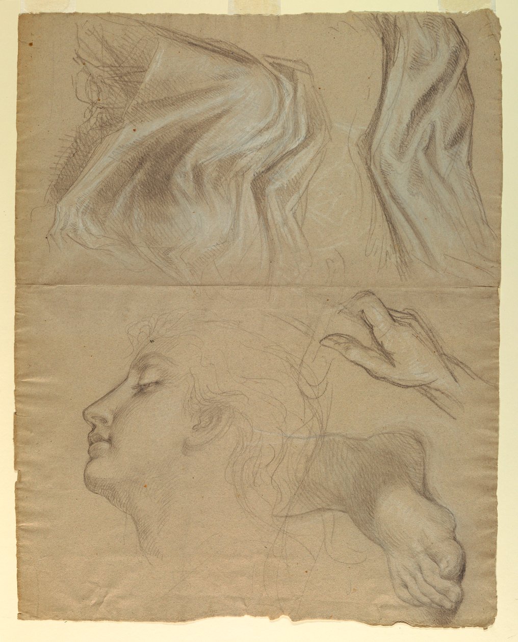 Dessin, étude pour "Justice et Pe", 1878 - Daniel Huntington