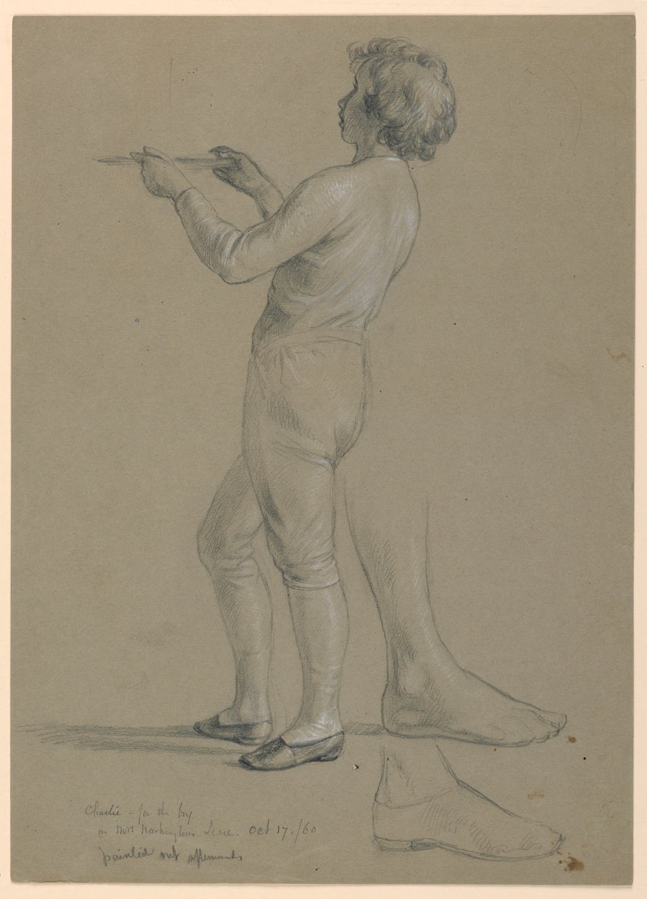 Dessin, étude pour la "Réception de Martha Washington", 1860 - Daniel Huntington