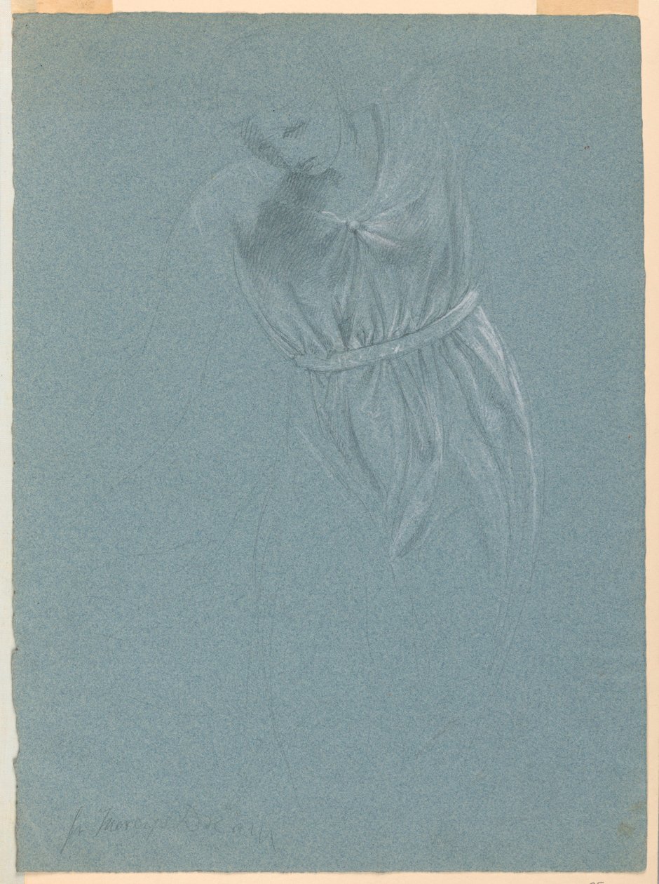 Dessin, étude pour "Le rêve de Mercy", 1857 - Daniel Huntington