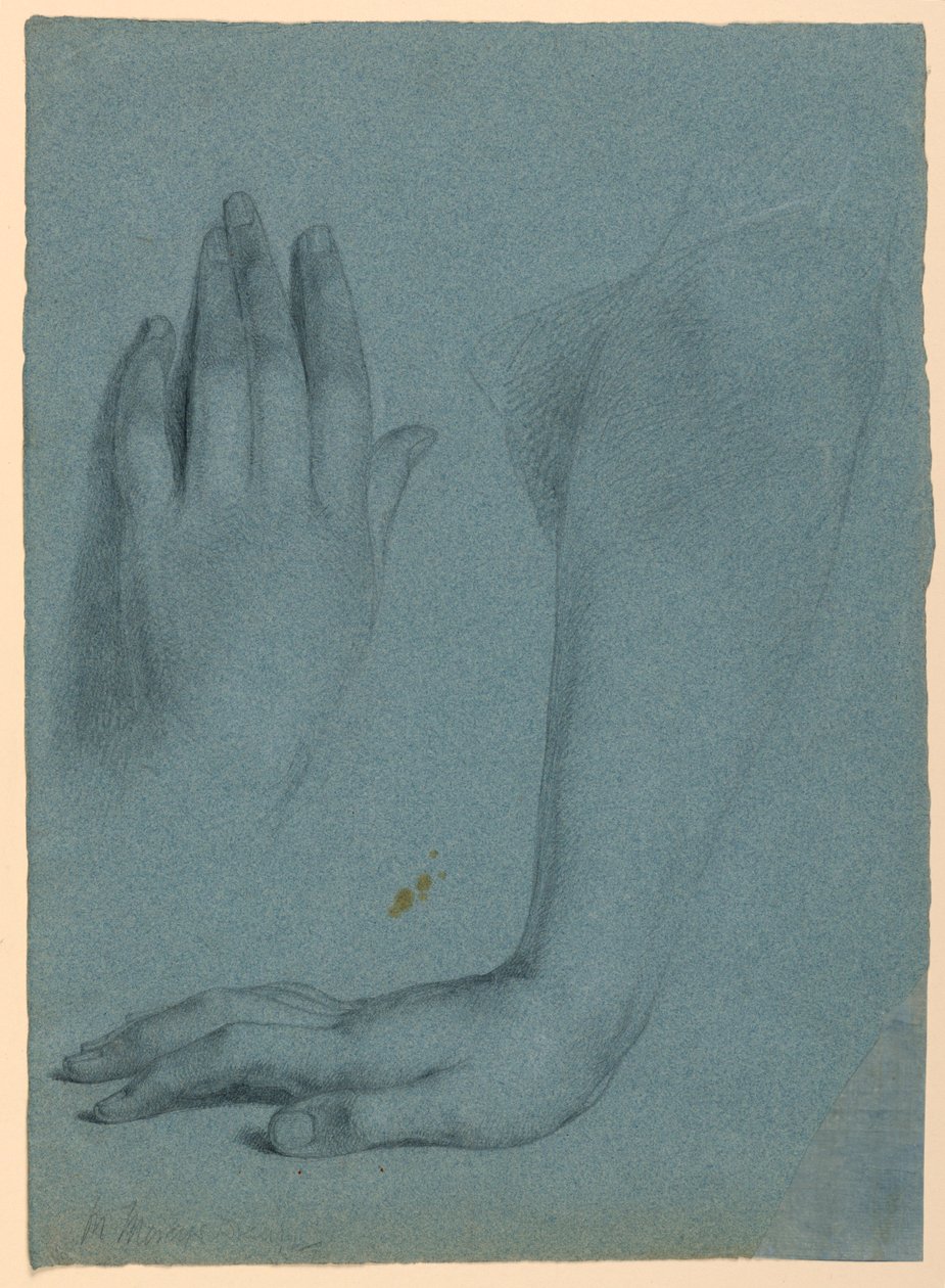 Dessin, étude pour "Le rêve de Mercy", 1857 - Daniel Huntington