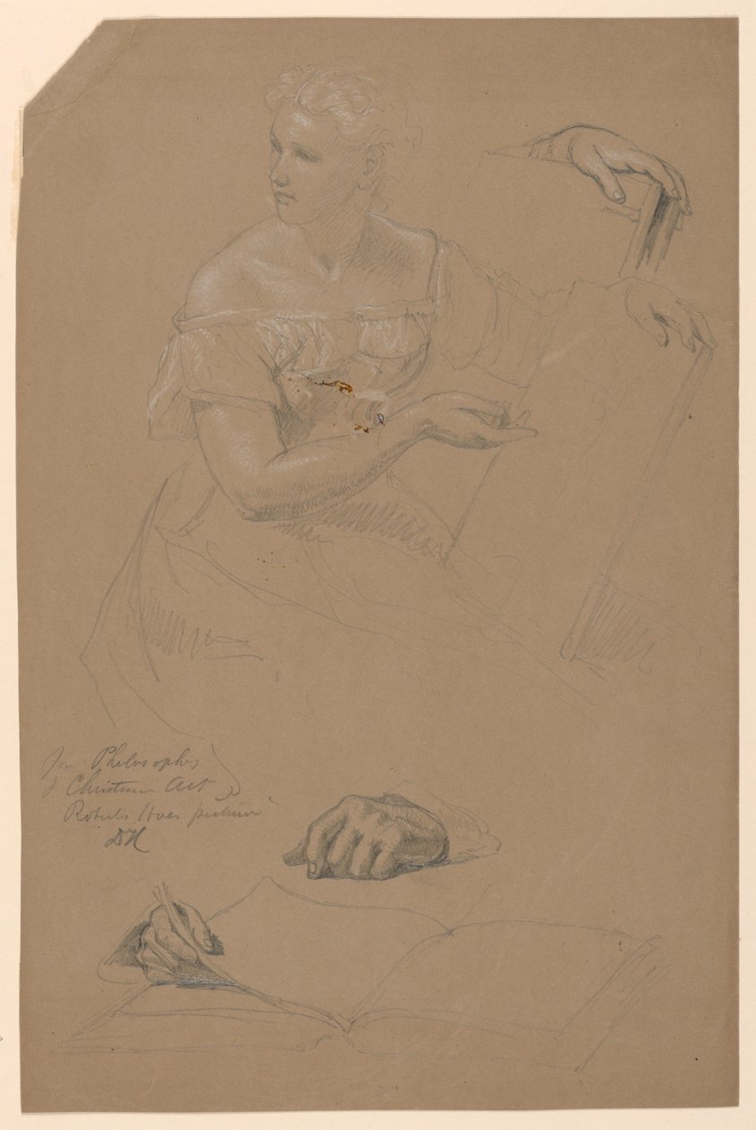 Dessin, étude pour la "Philosophie de l