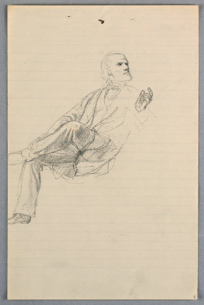 Dessin, étude pour le "Groupe scientifique", 1858 - Daniel Huntington