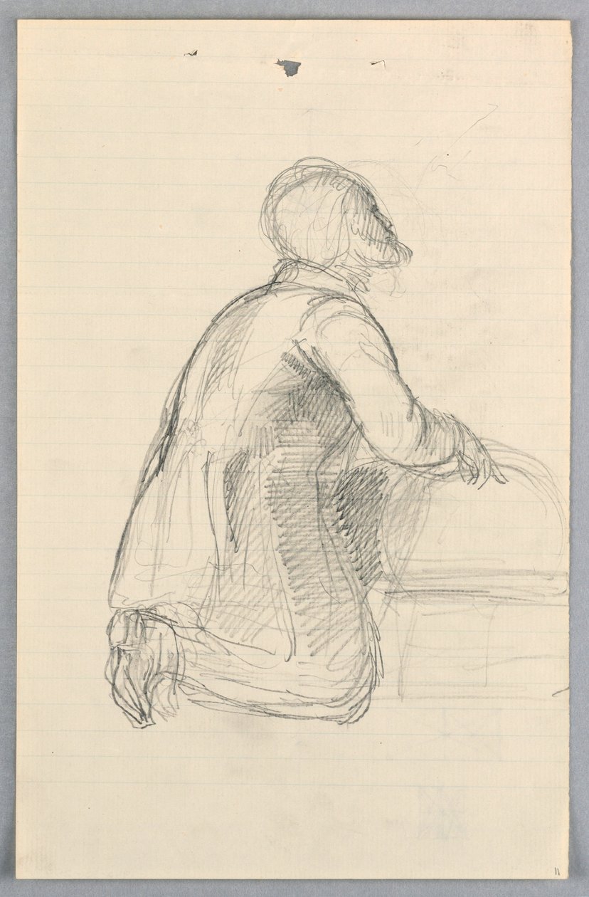 Dessin, étude pour le "Groupe scientifique", 1858 - Daniel Huntington