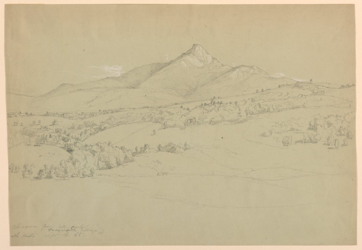 Mont Chocorua depuis la colline près du village de Tamworth - Daniel Huntington