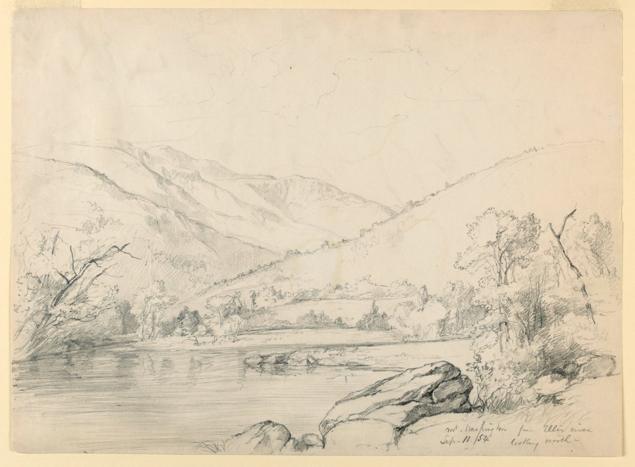 Mont Washington depuis la rivière Ellis, vue vers le nord - Daniel Huntington