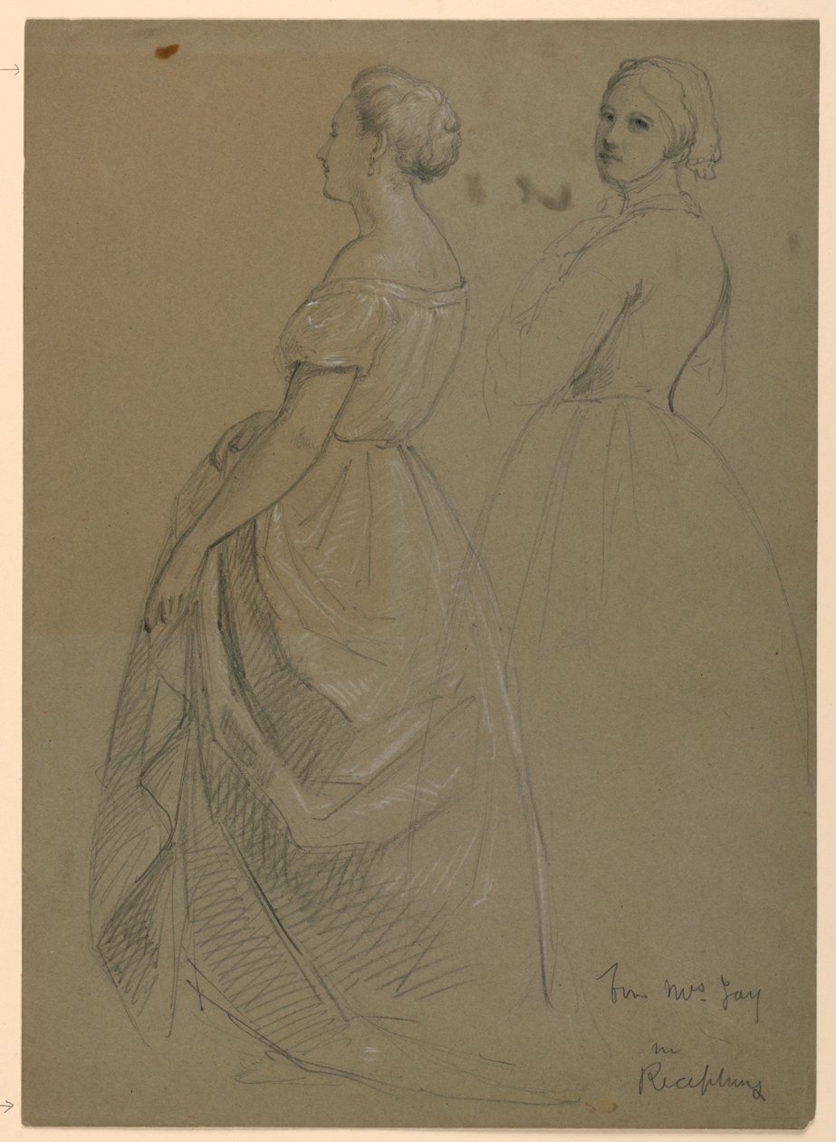 Étude de Mme Jay pour "The Republican Court" (Jour de réception de Lady Washington) - Daniel Huntington