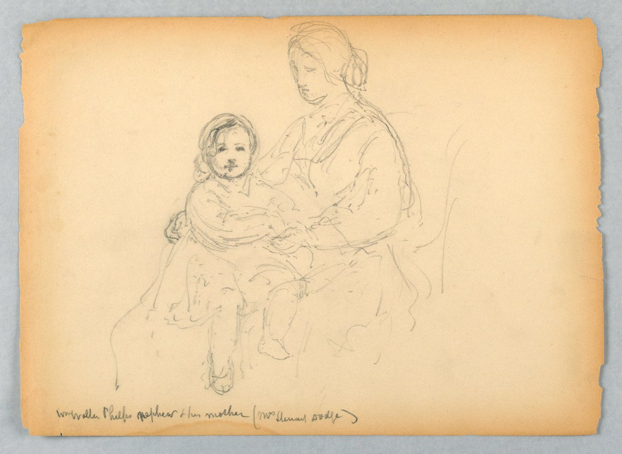 Le Neveu de William Walter Phelps et sa Mère, Mme Steuart Dodge - Daniel Huntington