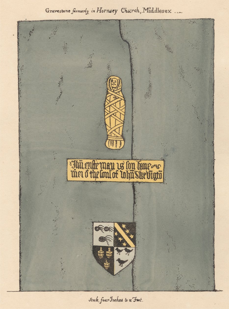 Plaque de laiton pour John Skevington de l