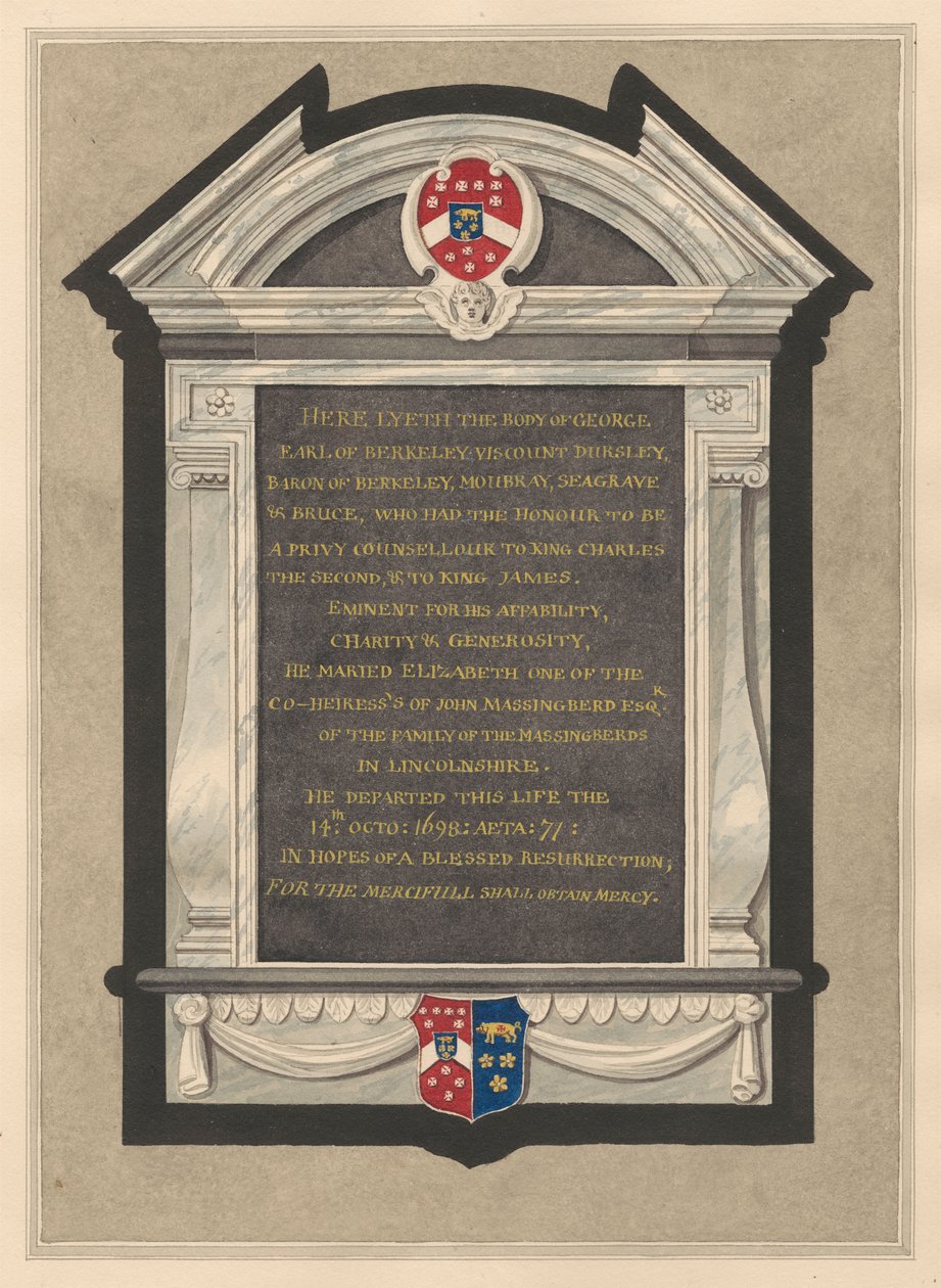 Mémorial de George, comte de Berkeley de l