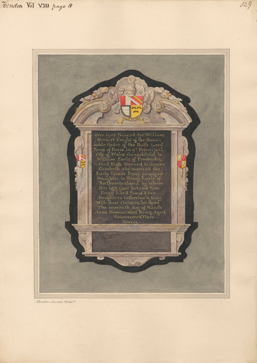 Mémorial à Sir William Herbert de l