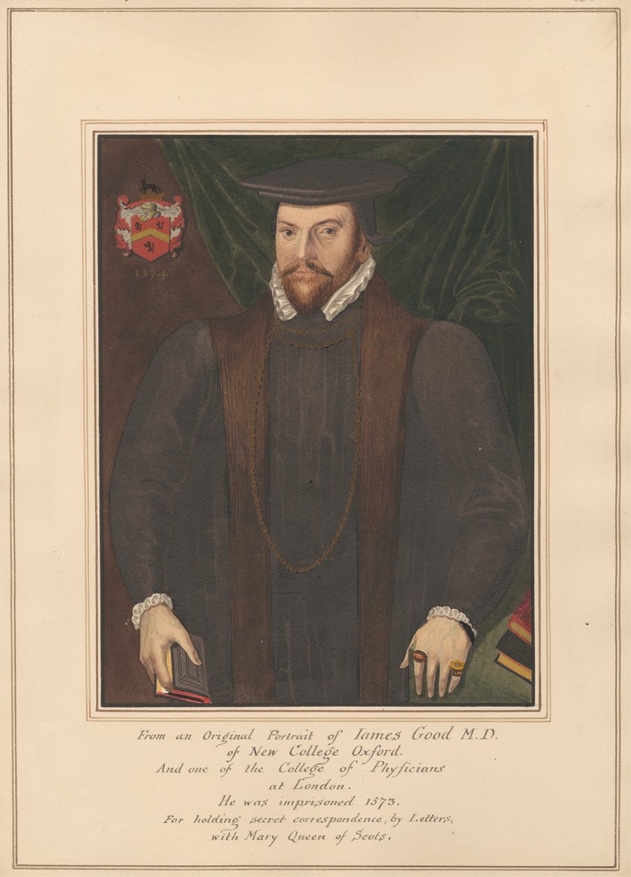 Portrait de James Good, M.D. du New College Oxford - Daniel Lysons