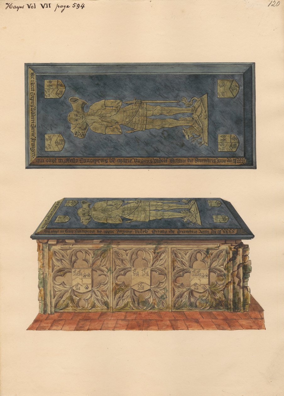 Tombe de Walter Grene de l