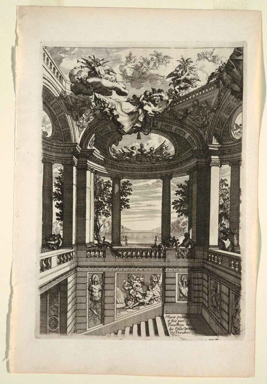 Planche dans Nouveaux livres de peintures de salles et d’escaliers - Daniel Marot