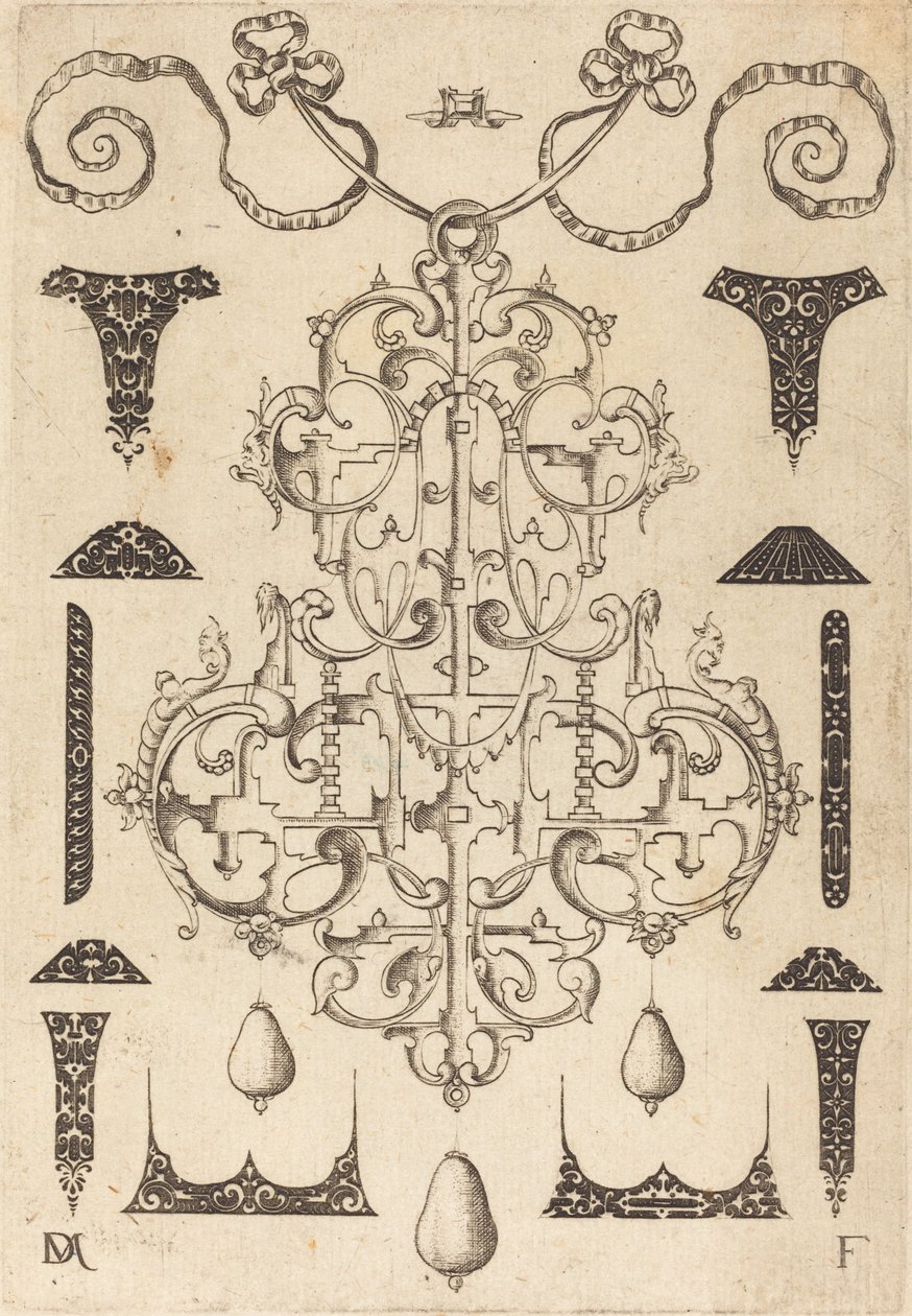 Grand pendentif, entouré de douze petits clous - Daniel Mignot