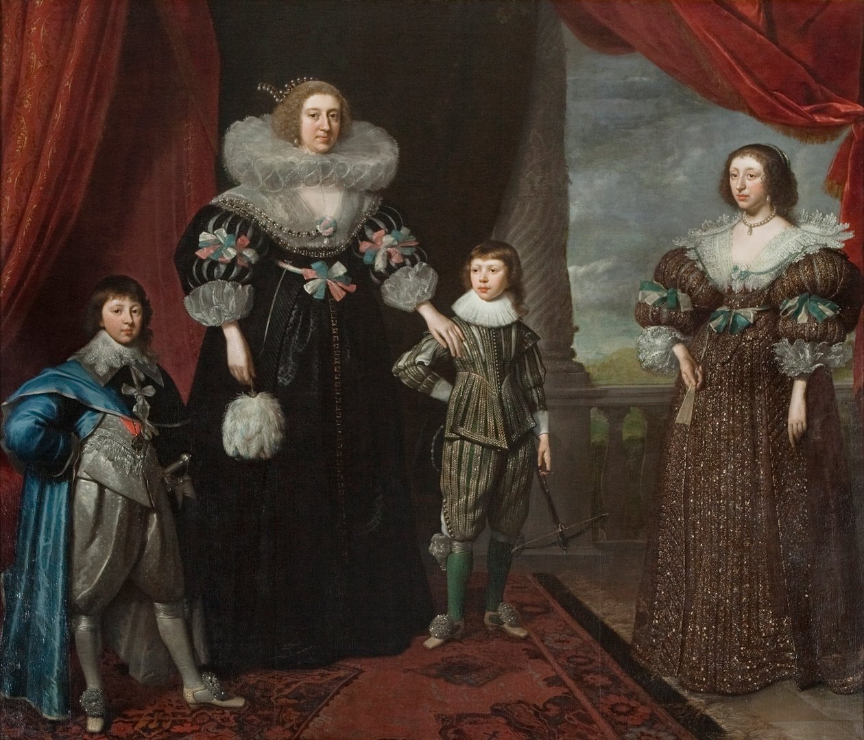Christian Bruce, Comtesse de Devonshire, et ses enfants, vers 1629 - Daniel Mytens