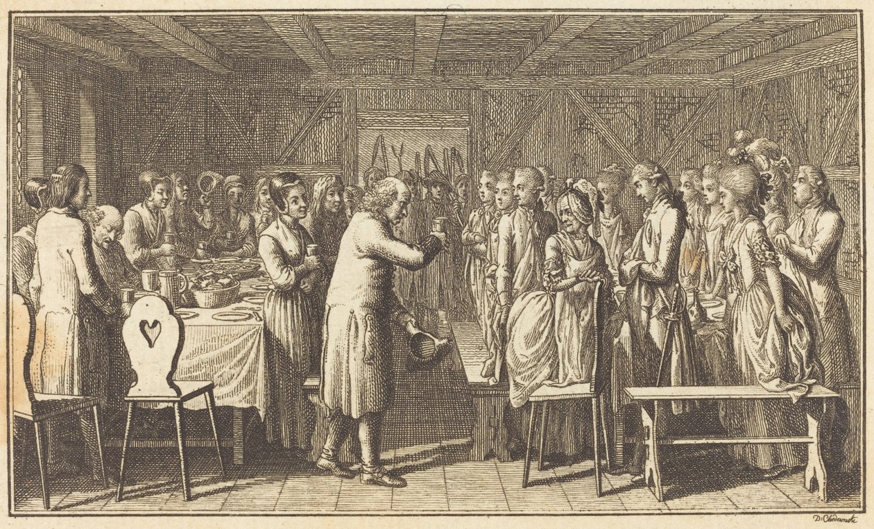 Un hôte bienvenu - Daniel Nikolaus Chodowiecki