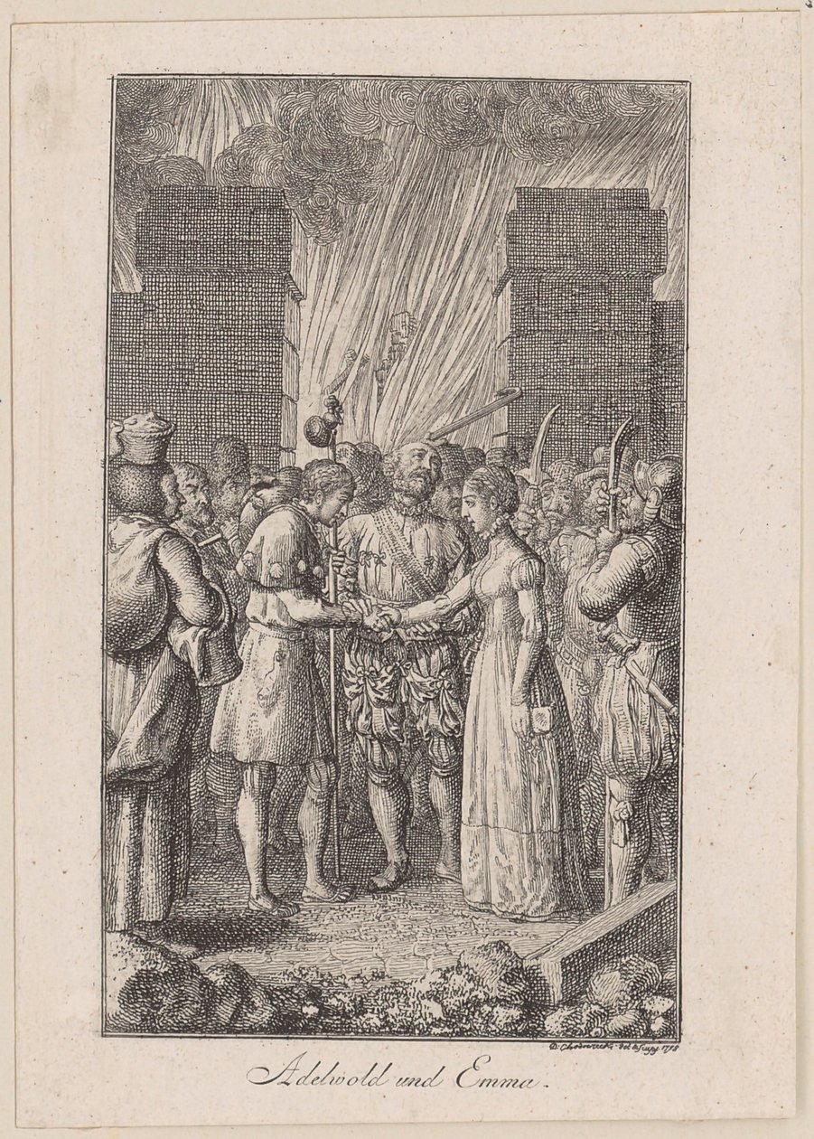 Adelwold et Emma. Ballade de Bertrand - Daniel Nikolaus Chodowiecki