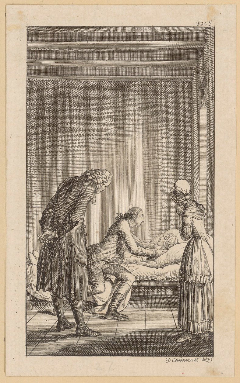 Alexandre au chevet de Minchen - Daniel Nikolaus Chodowiecki