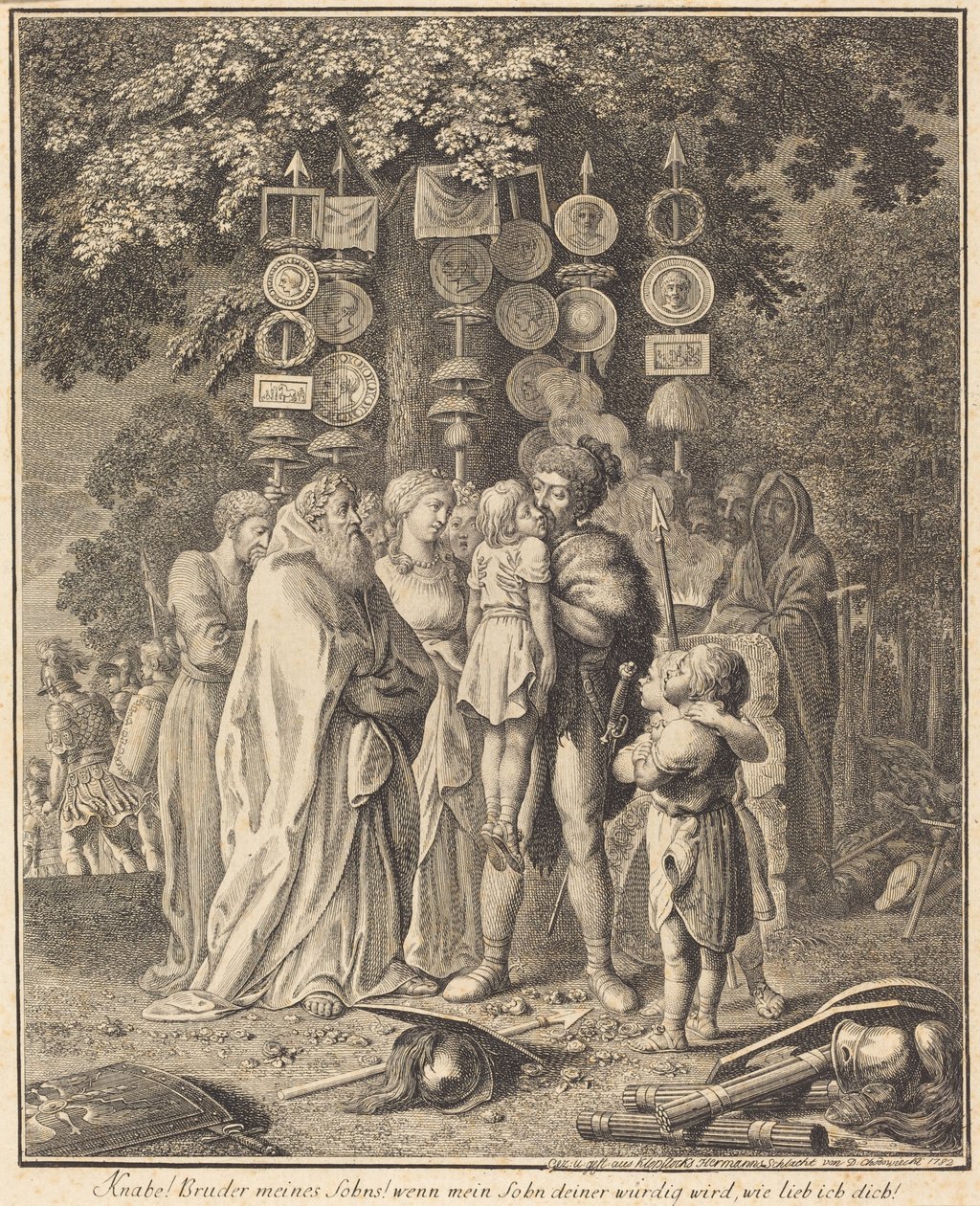 Teutons anciens - Daniel Nikolaus Chodowiecki