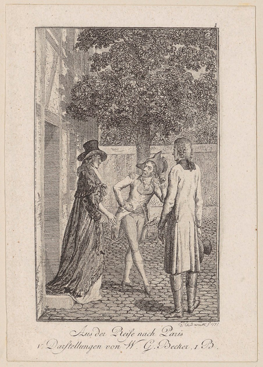 Du voyage à Paris - Daniel Nikolaus Chodowiecki