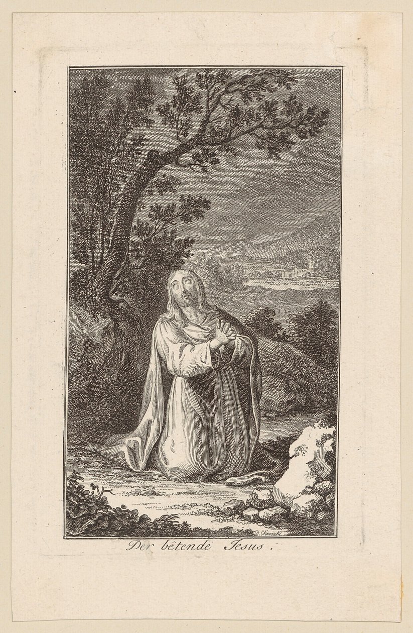 Jésus en prière - Daniel Nikolaus Chodowiecki