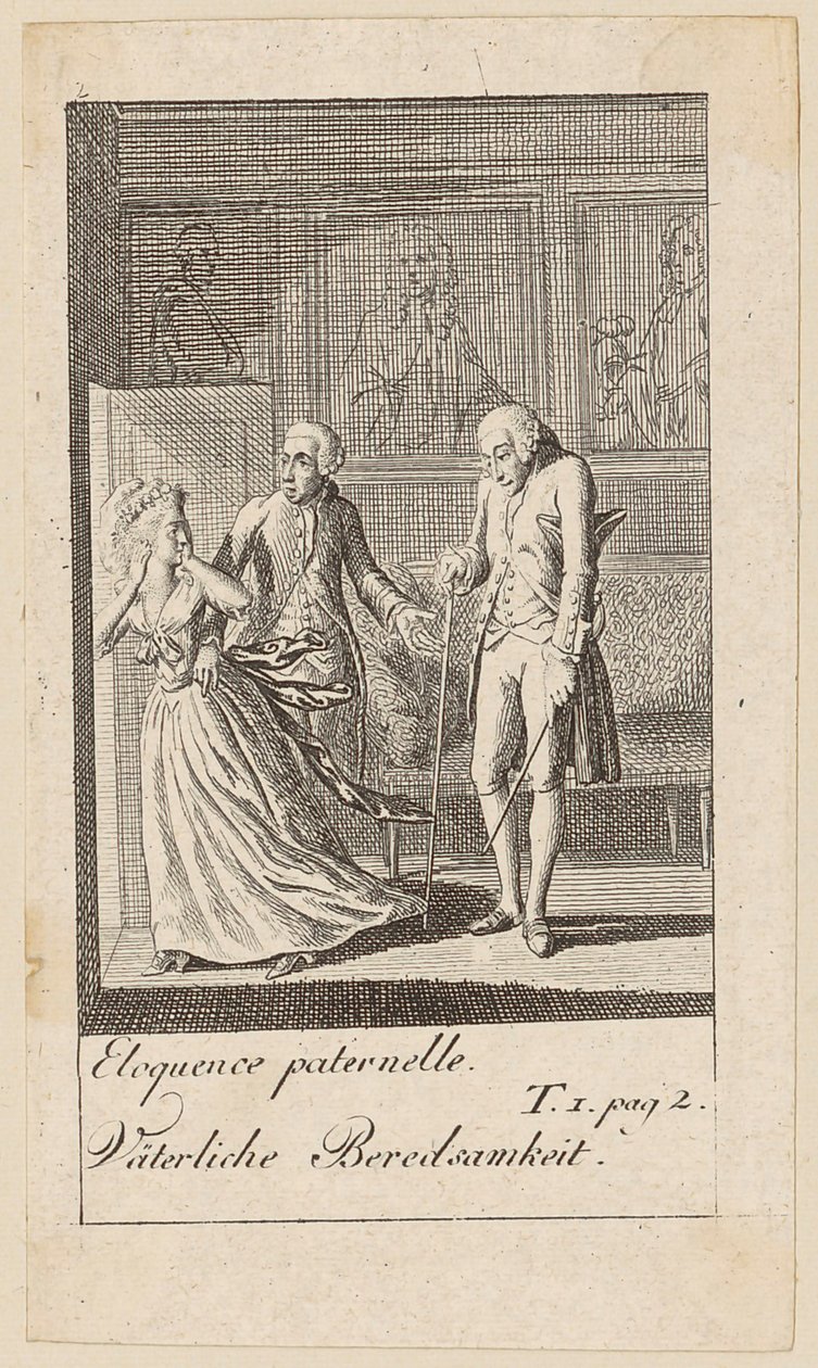 Planche 2 pour « Karoline von Lichfield » - Daniel Nikolaus Chodowiecki