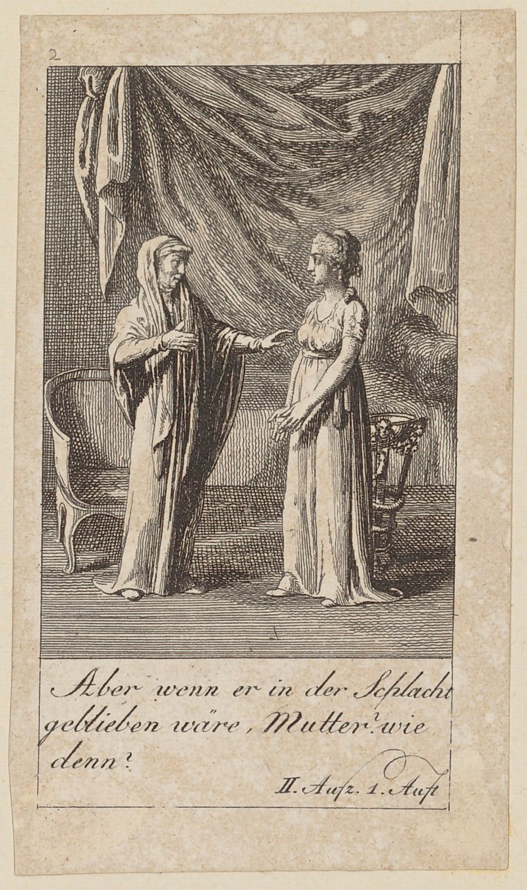 Planche 2 pour le « Coriolan » de Shakespeare - Daniel Nikolaus Chodowiecki