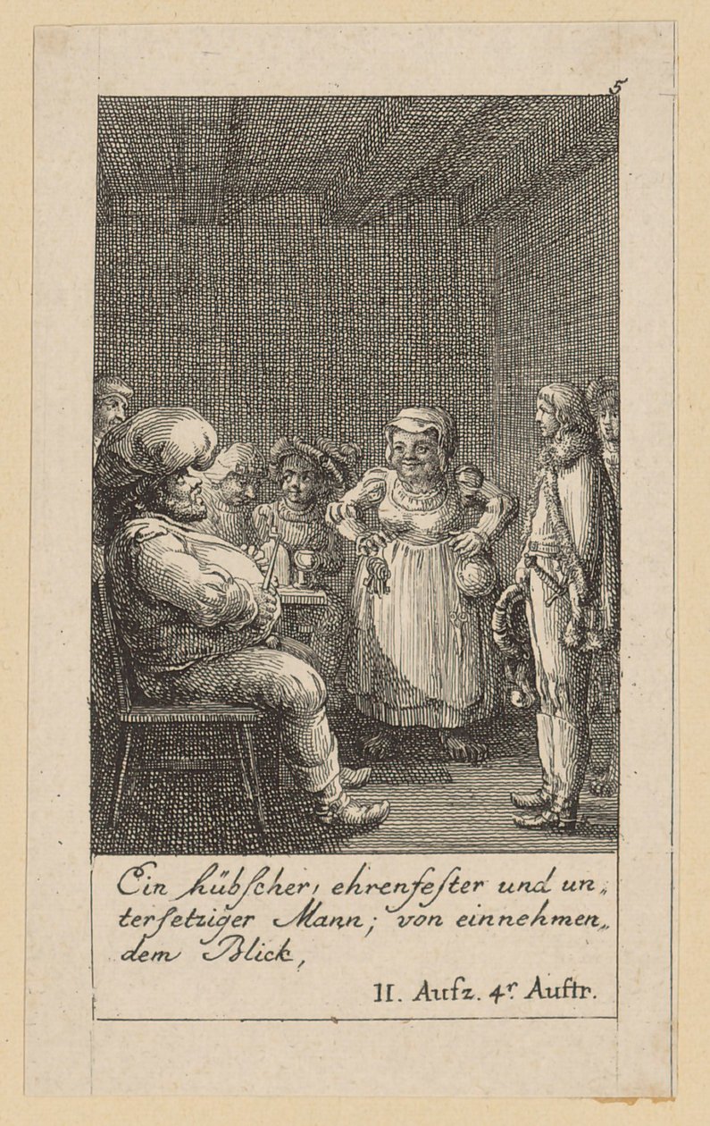 Planche 5 pour le « Roi Henri IV » de Shakespeare - Daniel Nikolaus Chodowiecki