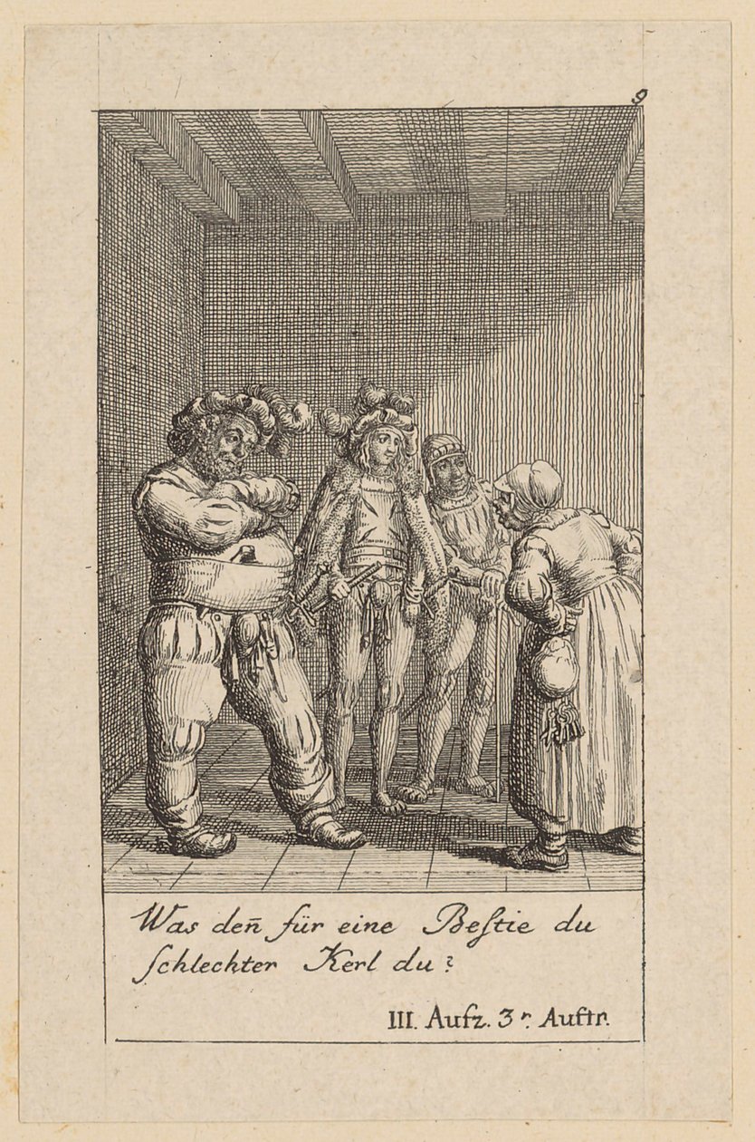 Planche 9 pour « Le Roi Henri IV » de Shakespeare - Daniel Nikolaus Chodowiecki