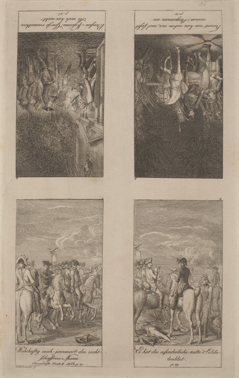 Caractéristiques du Roi Frédéric II (Partie III) - Daniel Nikolaus Chodowiecki